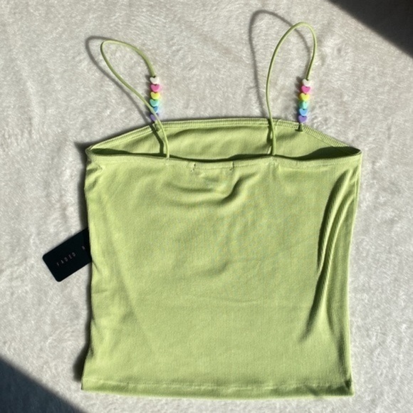 NWT Candy Hearts Spaghetti Strap Top: A Sweet & Stylish Choice for Juniors Small - Picture 2 of 4
